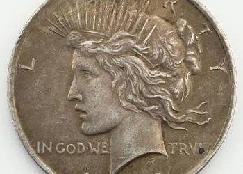 Srebrny Dolar USA 1922 Peace Dollar ( Dollar Pokoju ) + 2 monety GRATIS