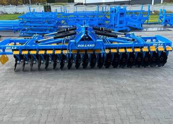 Brona talerzowa CIĘŻKA hydrauliczna 5m ROLLAND talerzówka