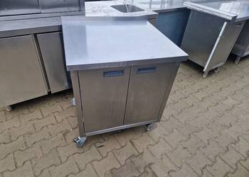 Stół Gastronomiczny Z Drzwiami Szafka Na Kołach 78/70/85