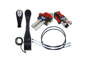 ROZDZIELACZ 40L Joystick Zestaw 3 Sekcje TURA Zatrzask [8417]