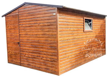 SCHOWEK DOMEK OGRODOWY 3m x4m dwuspad  okno drewnopodobny ID153