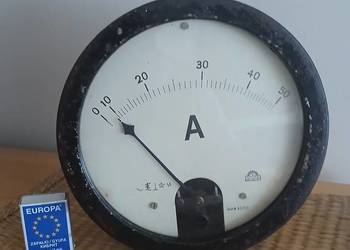 Amperomierz tablicowy - miernik vintage