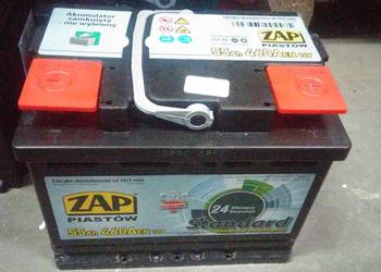AKUMULATOR 12V/55AH/460A ZAP PIASTÓW