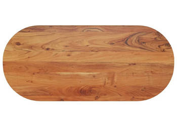 Blat do stołu 90x40x38 cm owalny lite drewno akacjowe WM-370093