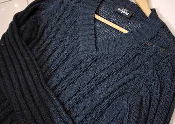 Sweter Granatowy w Warkocze Damski GINA BENOTTI  rozm M- M/L