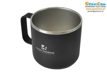 Kubek ze stali nierdz. logo, grawer 350 ml 10szt.