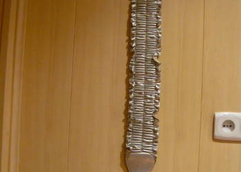 Pasek srebrny gumowy