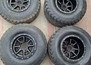 Komplet felg aluminiowych koła quada tgb rozstaw 4x110 opony na asfalt 10