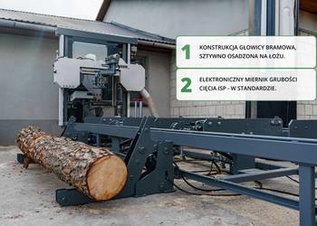 Trak Taśmowy z Pełną Hydrauliką. 2 Obracaki, Docisk, Oporki, Poziomowanie