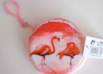 Mini portmonetka flamingi, brelok