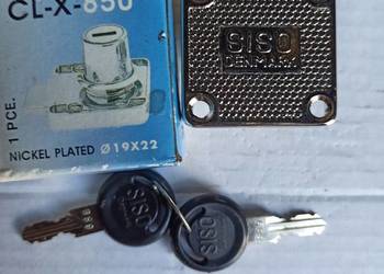 Zamek meblowy CL-X-850 SISO DENMARK kwadratowy, 19x22, nowy