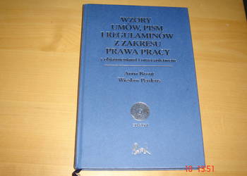 Wzory umów, pism i regulaminów z zakresu Prawa Pracy