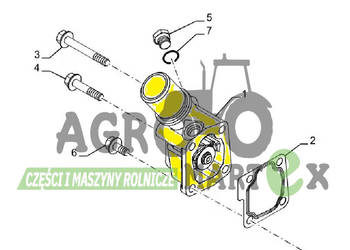 504221036 OBUDOWA TERMOSTATU CNH