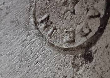 POWOJENNA FIGURA Z 3 PIECZĘCIAMI WLOSKA CERAMIKA 24 KILO WYSOKA 83 CM