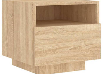 Szafka nocna z oświetleniem LED dąb sonoma 40x39x37 cm WM-836802