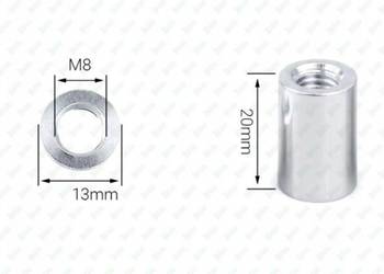 M8X20 ALUMINIOWA TULEJKA DYSTANSOWA GWINTOWANA ZŁĄCZNA PRZEDŁUŻANA MUFA