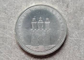J38) NIEMCY RFN srebro - 10 Marek - 1989 r. - Hamburg
