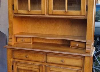 Kredens drewniany, wiejski,  jasny