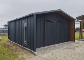 Garaż blaszany na rąbek