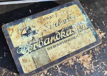 STARA Z EPOKI APTECZKA SAMOCHODOWA DKW IFA OPEL FORD NSU ADLER MERCEDES BSA