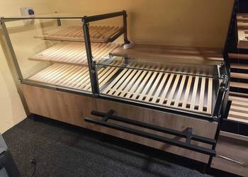 Witryna Neutralna 1m lada kasowa, przeszklona z ekspozycją Nowe Premium