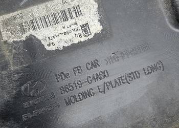 Hyundai i30 III ramka podkładka pod tablice rejestracyjną 86519-G4AB0