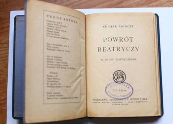 Powrót Beatryczy 1925 r. Edward Ligocki unikat zabytek