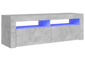 Szafka pod TV z oświetleniem LED szarość betonu 120x35x40 cm WM-804314