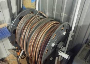 Waz ogrodowy 50 m + wozek Claber solidny zestaw