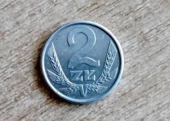 MONETA 2 zł z PRL 1989 rok, kolekcjonerska, numizmatyka, vintage, retro