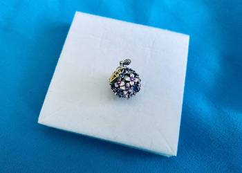 nowa stylizowana na retro zawieszka charm bead luksusowe perfumy srebro 925