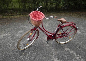Rower miejski w stylu retro/vintage, z koszem, damski, 28", BDB stan
