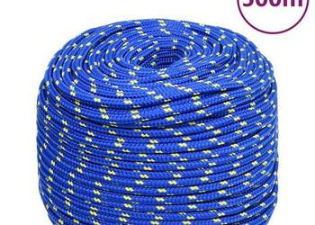 vidaXL Linka żeglarska, niebieska, 10 mm, 500 m, polipropylen(SKU:152457)