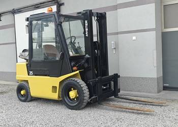 Wózek Hyster H1250Xl 2.5T Diesel Wolny Skok Kabina Opony Pompowane