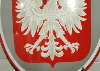 Orzełek PRL uszkodzony emalia .loftt kolekcjonerski