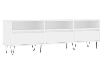 Szafka pod TV biała 150x30x445 cm materiał drewnopochodny WM-831276