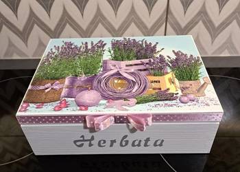 Herbaciarka 6 lawenda różne wzory decoupage Herbaciarka 6 lawenda różne wzory decoupage