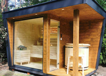Sauna ogrodowa Leo 390 cm x 250 cm