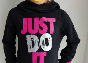 bluza Nike z kapturem czarna "just do it" rozmiar 137–146 cm / 10–12 lat