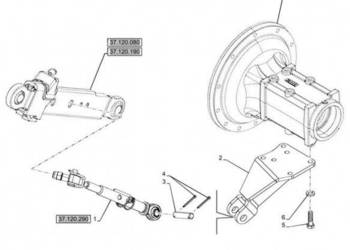 New Holland T6090 T6070 Wspornik 84517768