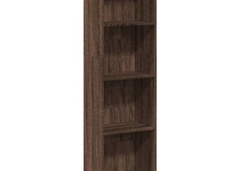 Regał brązowy dąb 40x24x143 cm materiał drewnopochodny WM-857789