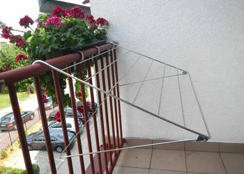 suszarka balkonowa nierdzewna, ocynkowana 7 prętów,