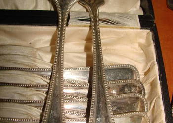 stary widelec stołowy ALPACCA