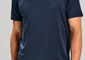 granatowa koszulka sportowa męska typu active Sinsay