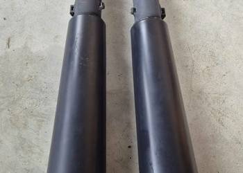 Oryginalne wydechy / tłumiki Moto Guzzi V9 Bobber OEM (czarny mat)
