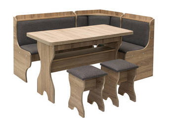 Narożnik Kuchenny ze Stołem i Dwoma Taboretami