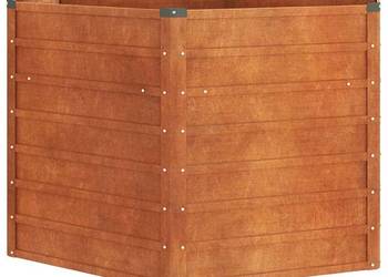 vidaXL Podwyższona donica, rdzawa, 129x129x77 cm(SKU:151947)