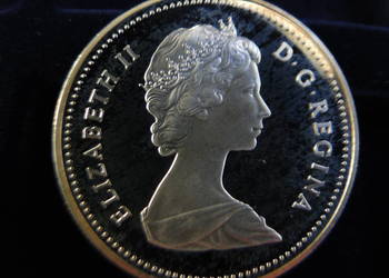 Srebrna moneta Canada Dollar D.G.Regina Elisabeth II