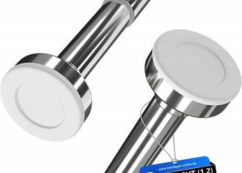 MEISENBERG Karnisz do zaciskania 90-160 cm Ø 25mm szary 28