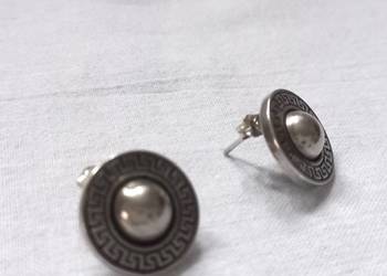 Kolczyki srebrne Oksydowane sztyft aż 8 g NOWE